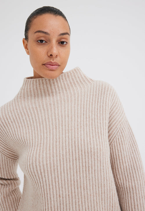Jac+Jack Brill Wool Cashmere Sweater - Paper Neutral